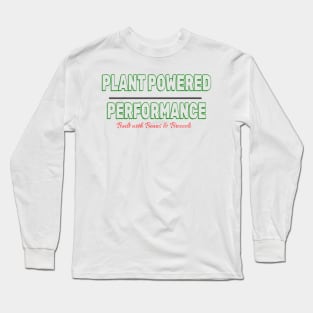 Vegan Broccoli Beans Performance Long Sleeve T-Shirt